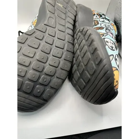 Shoes Womens 8 Athletic Trainers Dog Print Sneakers Casual Colorful Active Vet - Picture 3 of 7